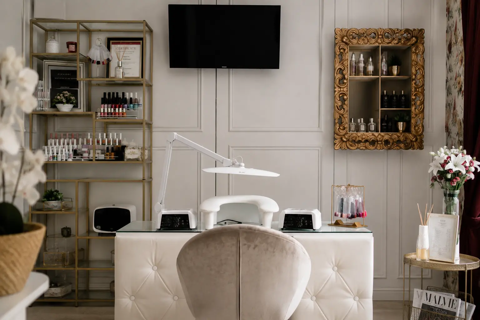Our Secret luxury nail salon workstation in Ireland